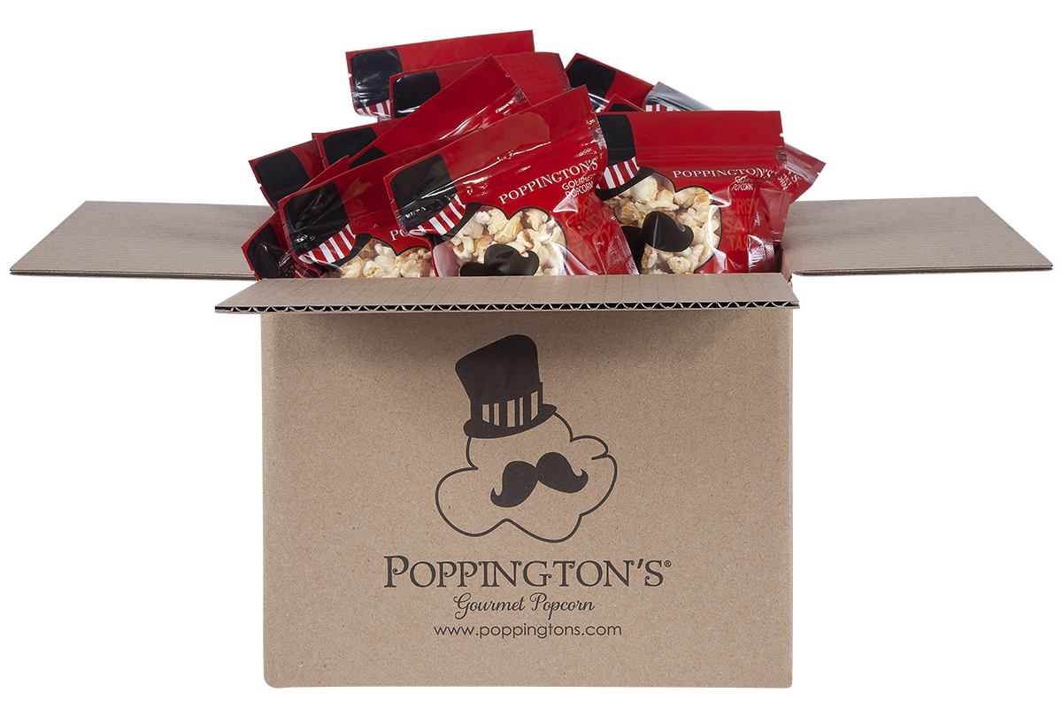 25, 40, and 75 count Snack Bag Bundles by Poppington's Gourmet Popcorn