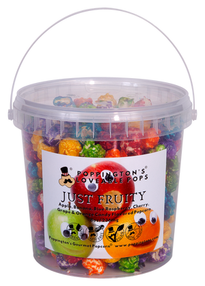 Loveable Pops Pails Just Fruity Flavor by Poppington's Gourmet Popcorn