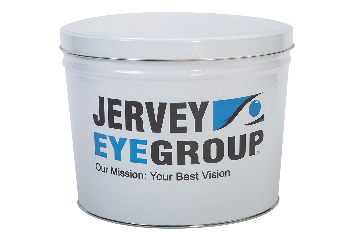 Custom Corporate Gifts Popcorn Tine from Poppington's Gourmet Popcorn