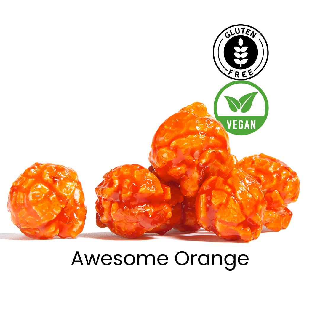 Awesome Orange | Candy Popcorn | Vegan | Dairy-Free | Gluten Free