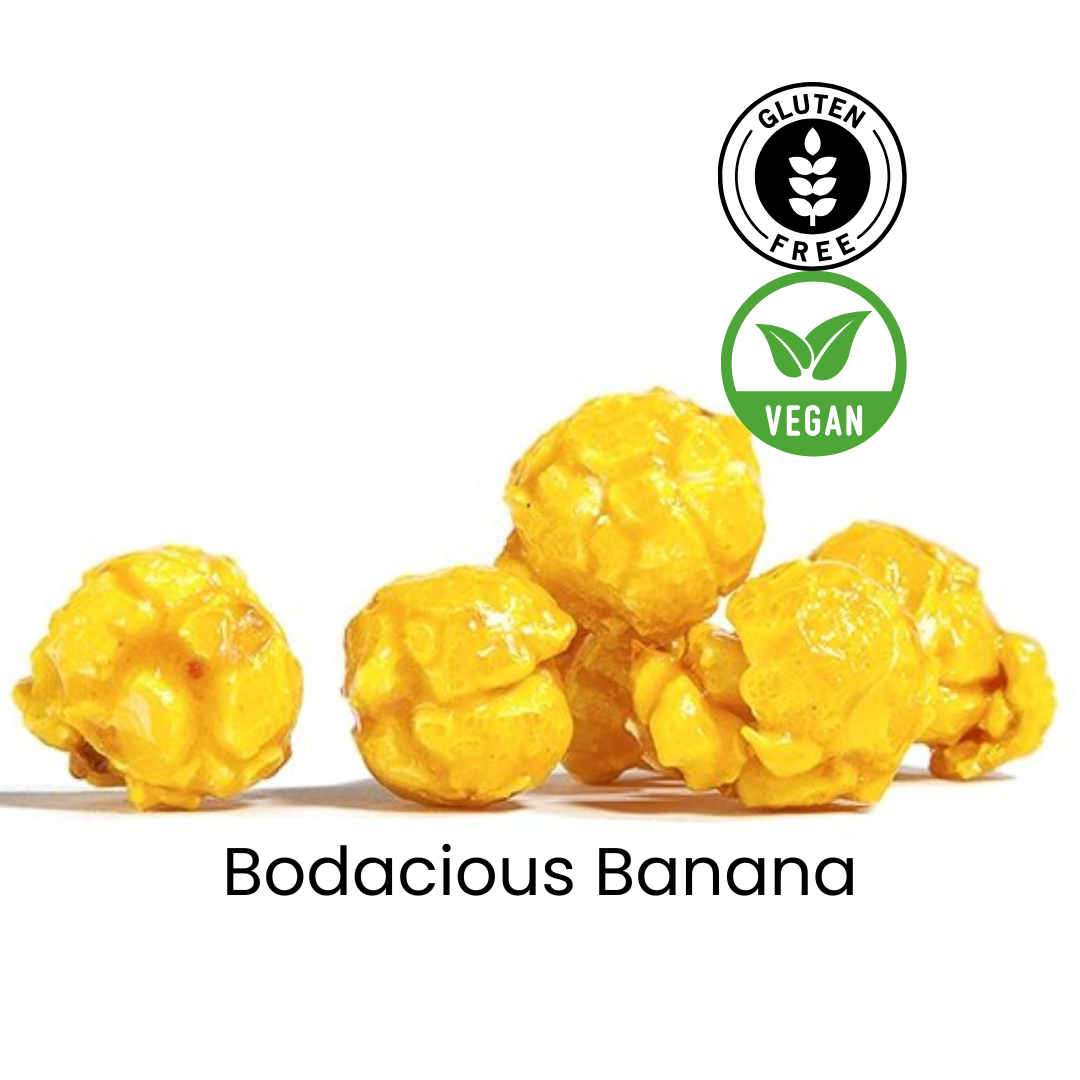 Bodacious Banana | Candy Popcorn | Vegan | Nut-Free | Gluten- Free