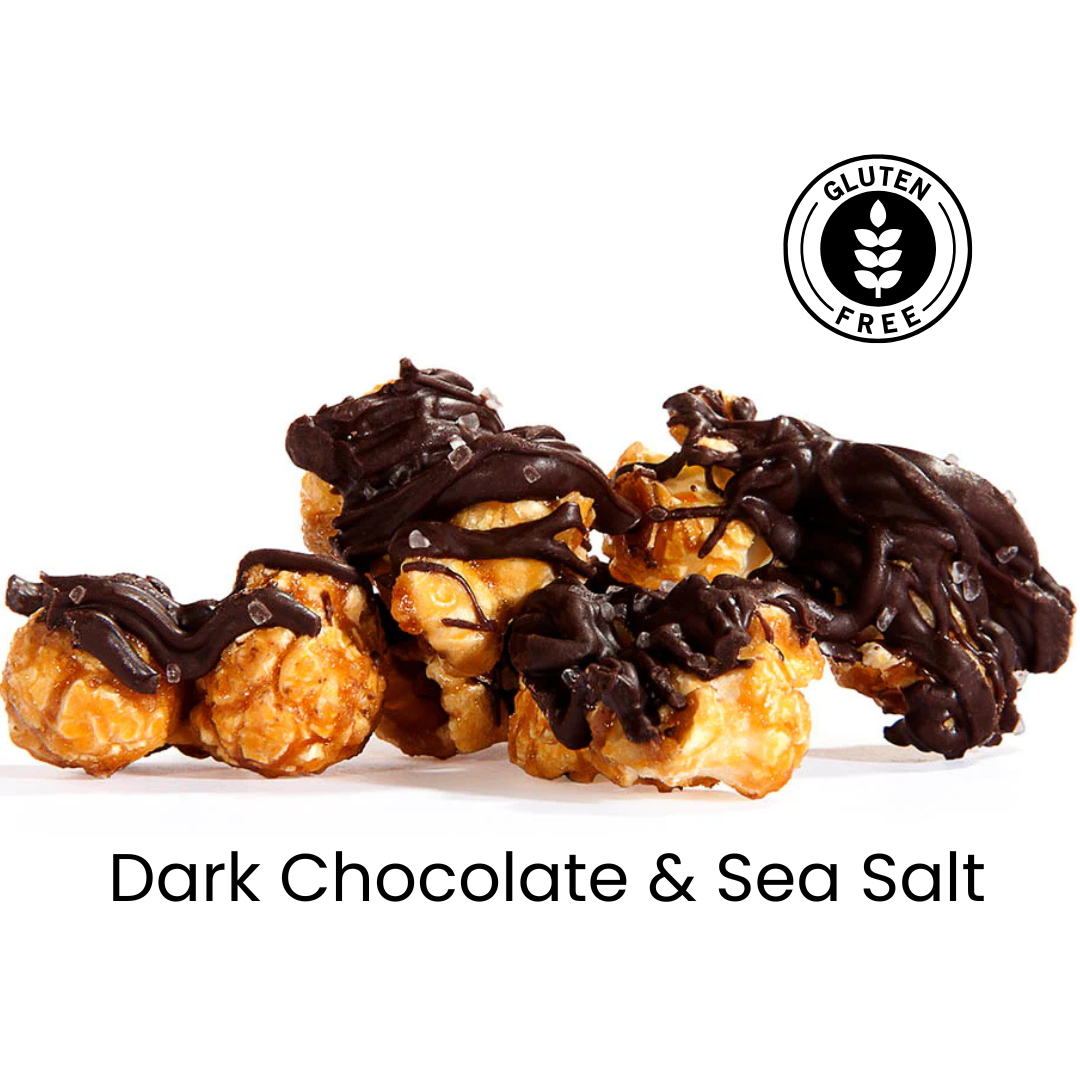 Dark Chocolate Sea Salt Caramel | Gourmet Popcorn | Gluten Free