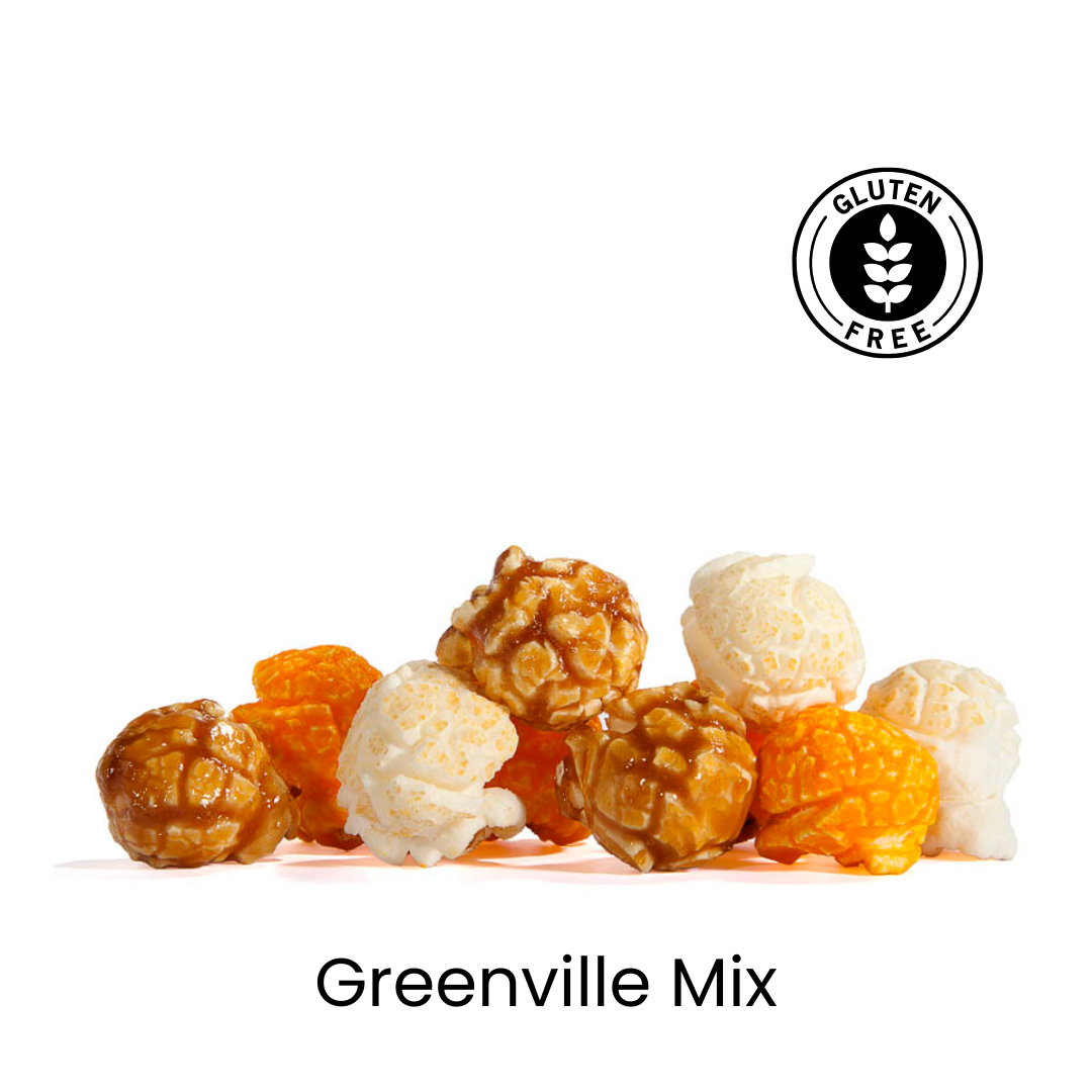 Greenville Mix: GOLDEN Cheddar | WHITE Cheddar | CARAMEL