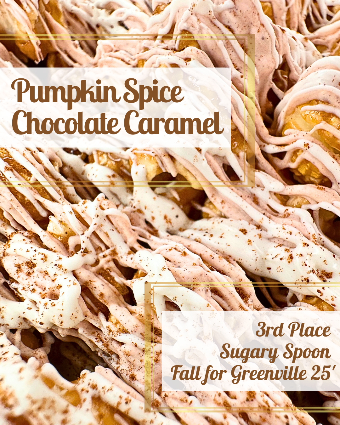 Pumpkin Spice White Chocolate Caramel Corn