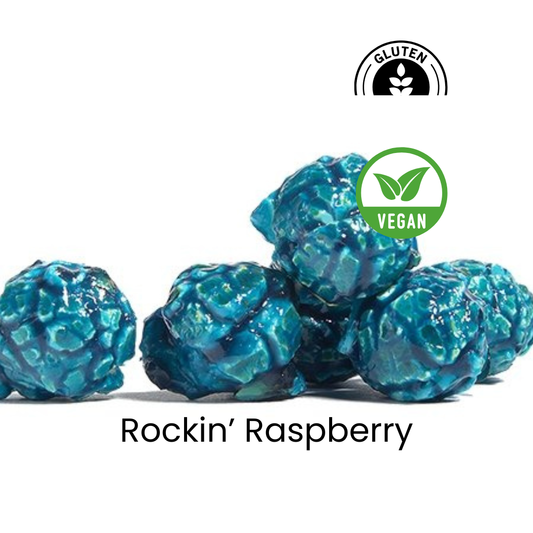 Raspberry | Candy Popcorn | Vegan | Nut-Free | Dairy-Free