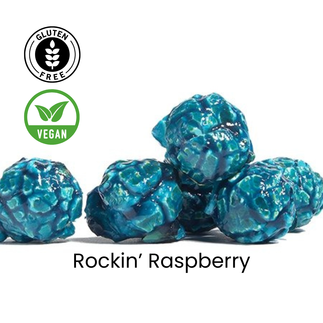 Raspberry | Candy Popcorn | Vegan | Nut-Free | Dairy-Free