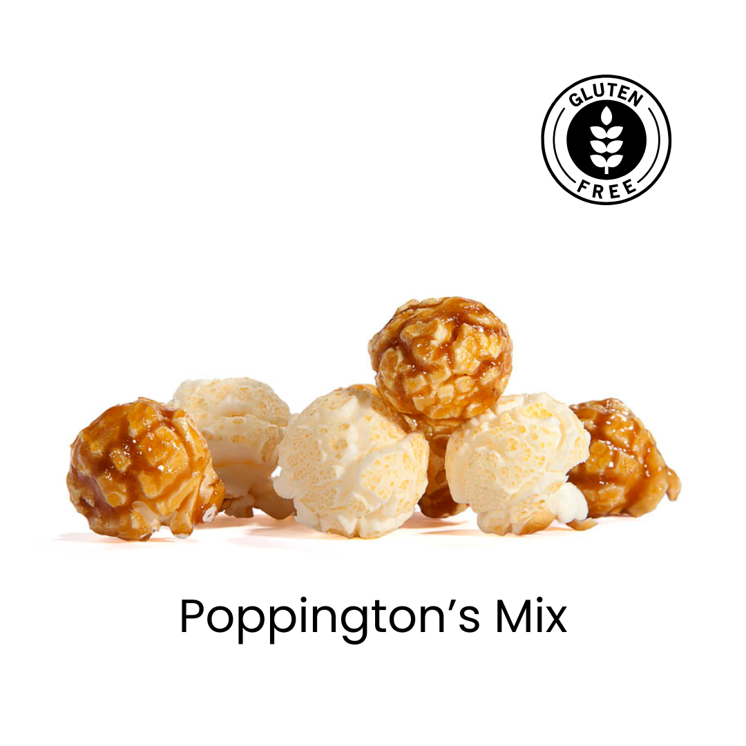Poppington's Mix: WHITE Cheddar | CARAMEL | Gluten Free