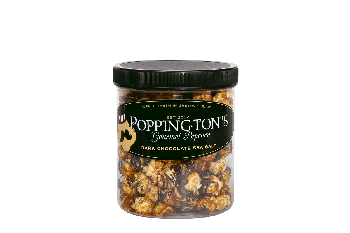 Dark Chocolate Sea Salt Caramel Popcorn by Poppington's - Poppington's Gourmet Popcorn