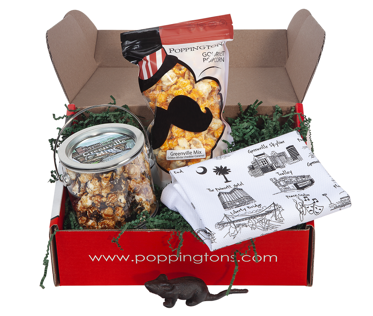 Greenville, South Carolina Gift Box by Poppington's - Poppington's Gourmet Popcorn