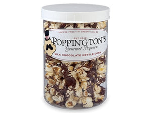 Milk Chocolate Drizzled Kettle Korn - Poppington's Gourmet Popcorn