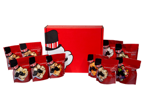 Super Deluxe Popcorn Gift Box with 9 Different Flavor Bags! - Poppington's Gourmet Popcorn